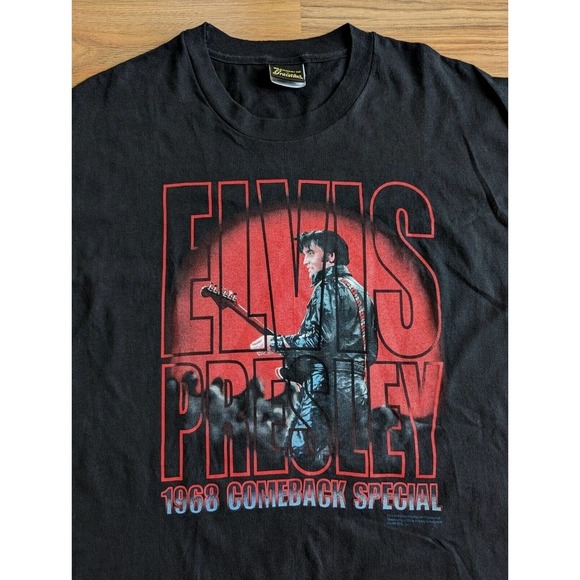 Vintage 90s Elvis Presley T Shirt Mens XL Made Exclusively For Graceland USA B6 - Picture 2 of 9